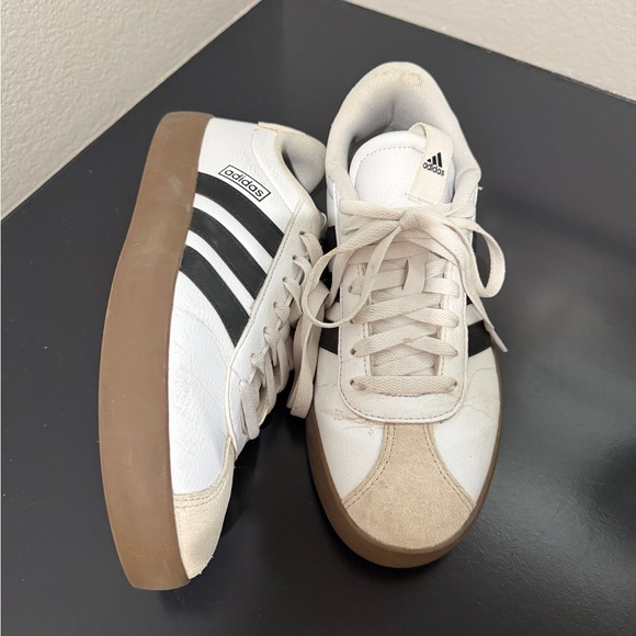 adidas Shoes - Adidas White & Black Samba Womens 8.5